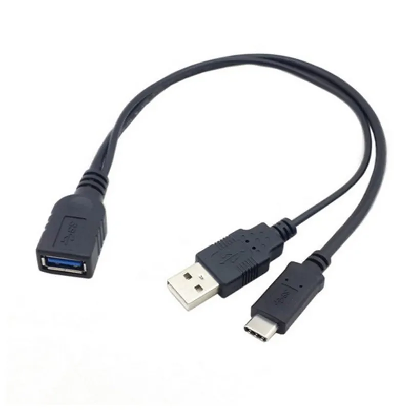 Кабель для передачи данных OTG с разъемом USB 3 1 Type C и типа папа мама дополнительным