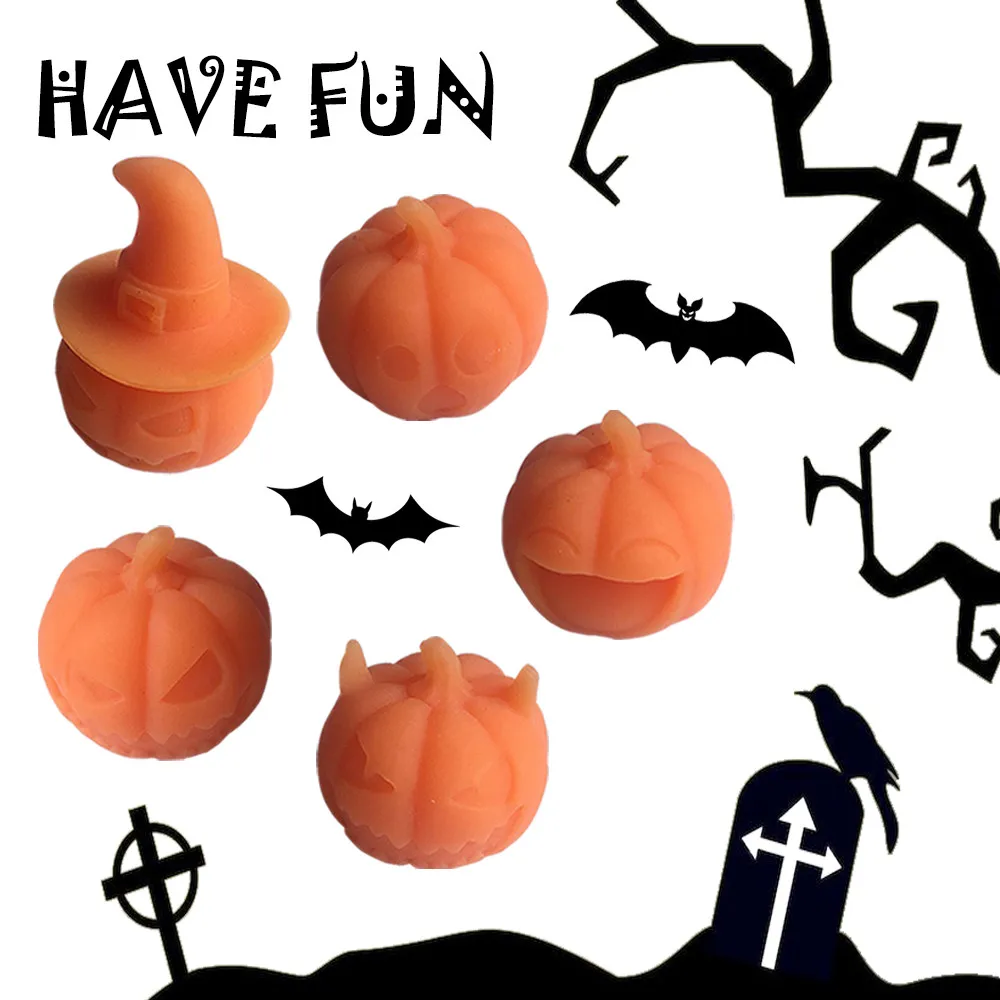 2 шт. Хэллоуин Милая Тыква исцеления стрейчевый расслабляет забавная шутка