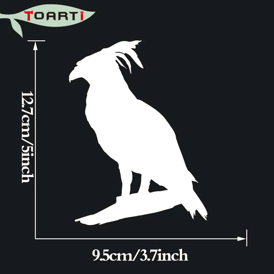 9 5*12 7 см Parrot стоя в ветке виниловая наклейка птица Автомобиль Стайлинг для