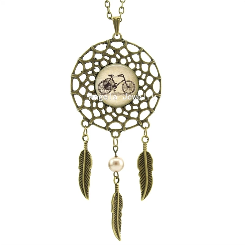 2017 модное Стильное винтажное ожерелье для велосипеда трехколесный велосипед