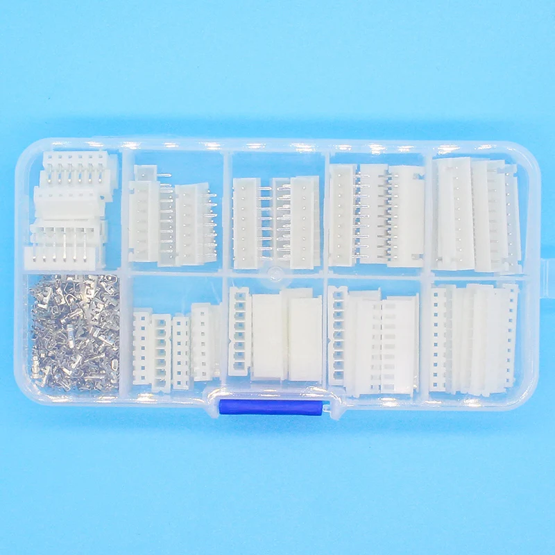 25 sets Kit in box 6p 7p 8p 9p 10 pin Right angle 2.54mm Pitch Terminal / Housing Pin Header Connector Wire Connectors XH | Обустройство