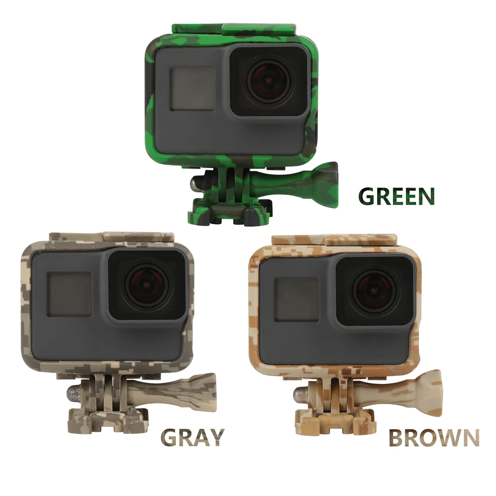 Лейфер Стандартный Защитный чехол рамка для GoPro Hero 5 Black Камера камуфляж границы