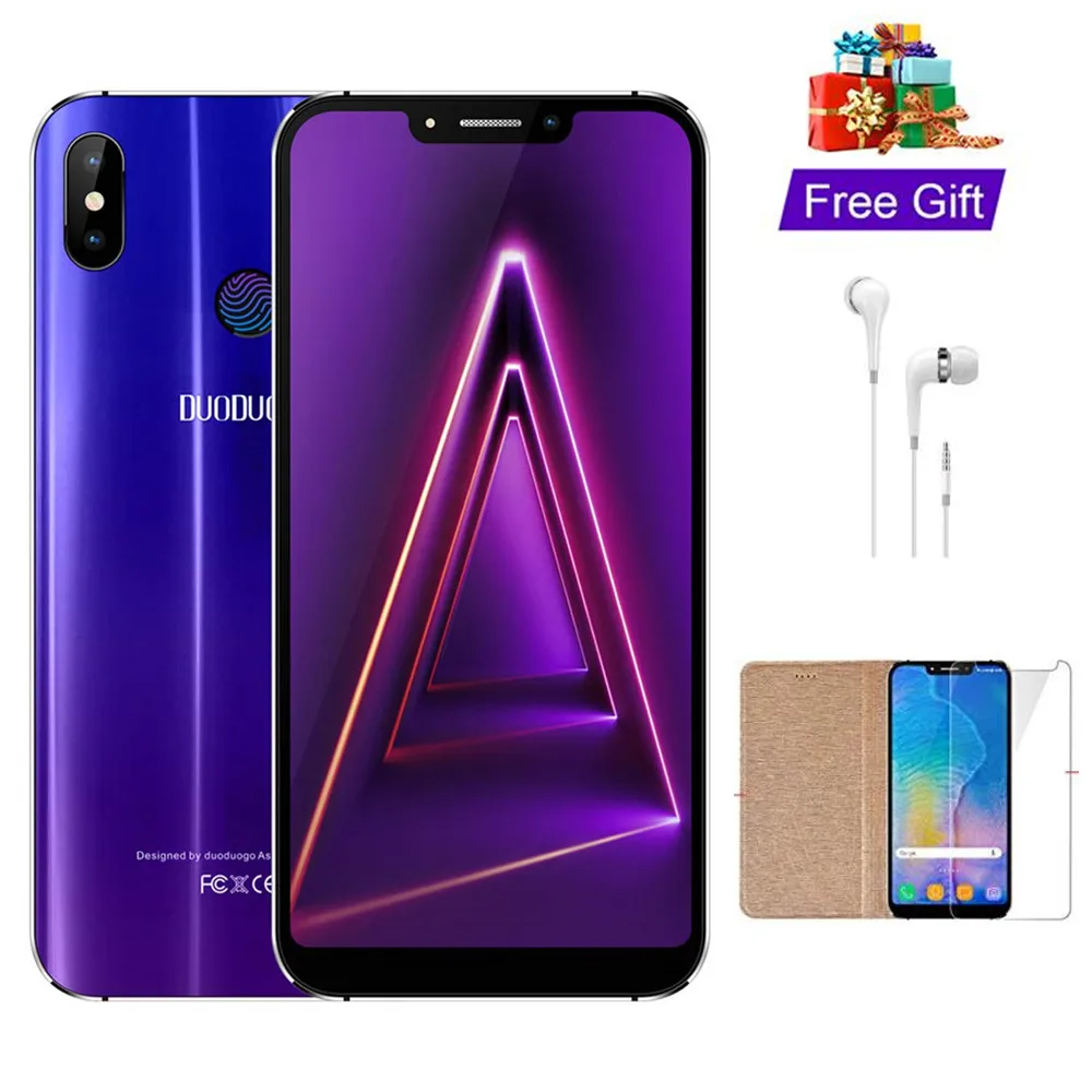 4G LTE отпечатков пальцев DUODUOGO 4S мобильный телефон Android 3 ГБ + 32 5 85 ''HD экран 4500 мАч
