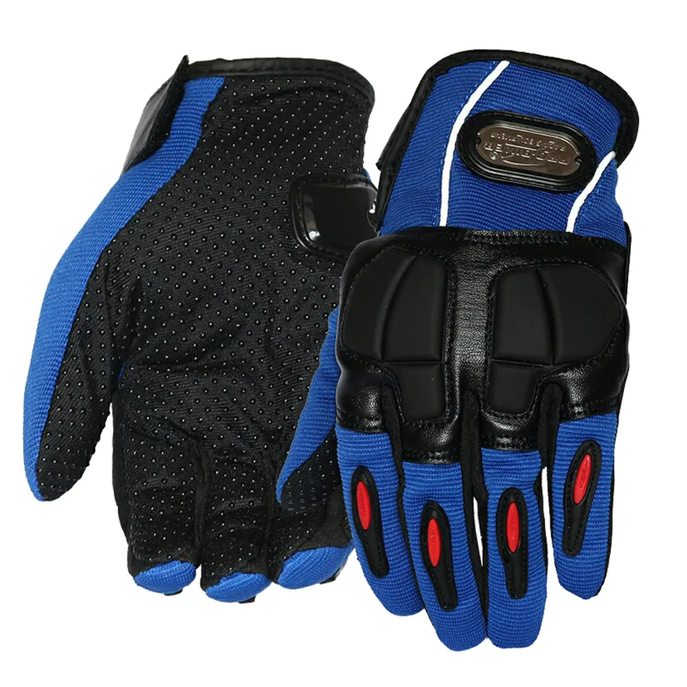 Pro байкерские перчатки для мотоциклистов Гоночные Перчатки черные красные Синие