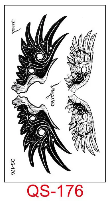 Waterproof Temporary Tattoo Stickers wing flying fake Geometric animal Flash Hand Back Foot for Girl Women Men | Красота и здоровье