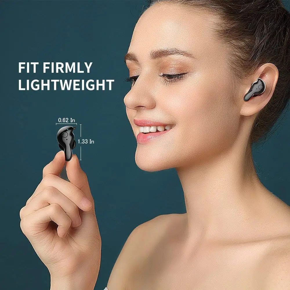 Aminy True Беспроводной наушники bluetooth V5.0 глубокий бас HD стерео вкладыши Наушники с