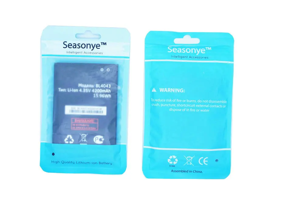 Запасная батарея для телефона Seasonye 4200 мАч BL4043 / BL 4043 + универсальное зарядное