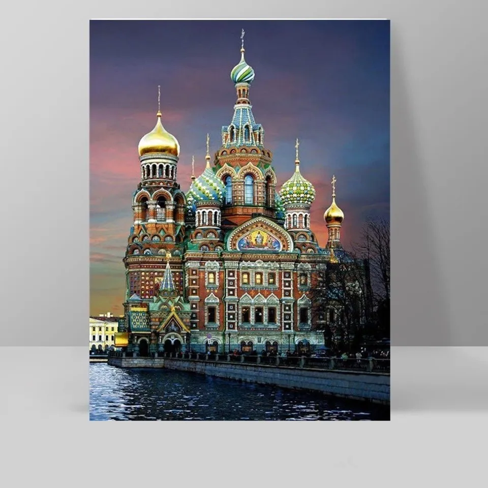 5D DIY Алмазная вышивка пейзаж религиозное украшение дома алмазная живопись