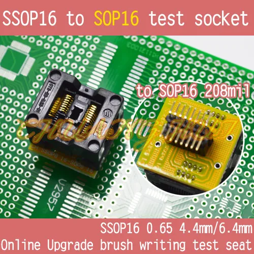 170mil SSOP16 к 208mil SOP16 тестовая розетка SSOP16 ic розетка