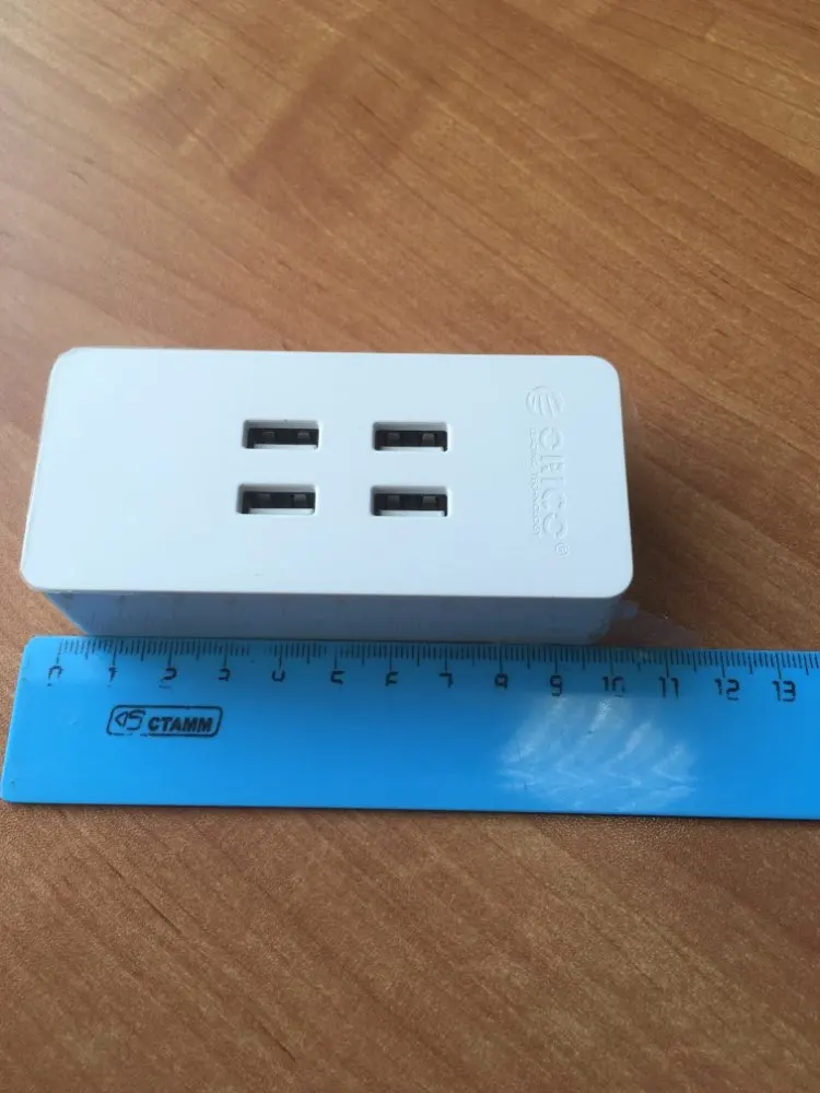 ORICO DCV-4U 4 PortsUSB зарядное устройство мини умное зарядное устройство 5V2. 4A* 4 макс. Выход 20 Вт настольное зарядное устройство US/EU/UK/AU