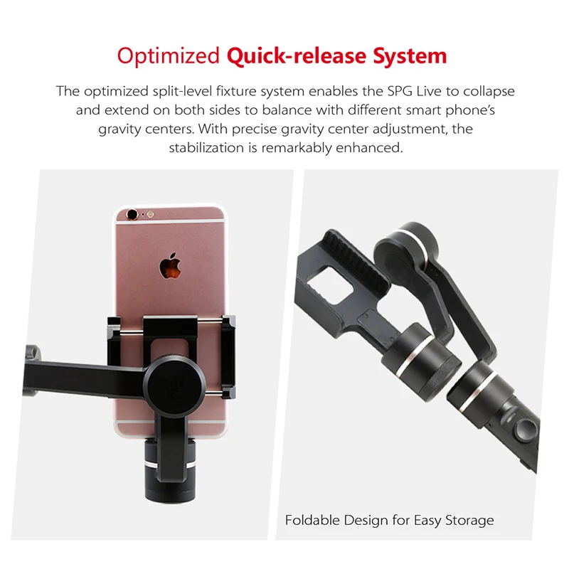 FeiyuTech SPG ЖИТЬ Стабилизатор Смартфон Оси Карданного Которая Поддержка