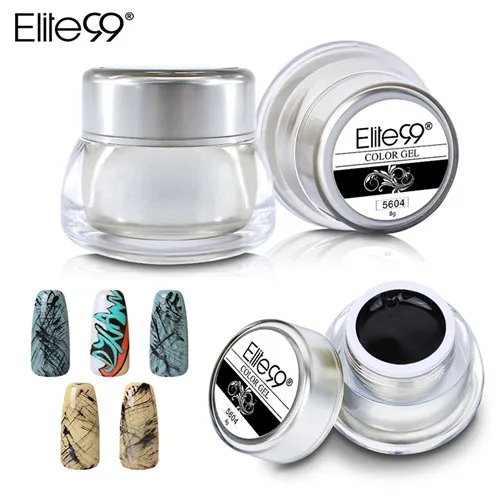 5604 Elite99 Чистый гель для нанесения краски, 8 г, лак для ногтей, акриловый блеск, цветной УФ-светодиодный Гель-лак для ногтей, 12 цветов, Гель-лак - Цвет: 5604