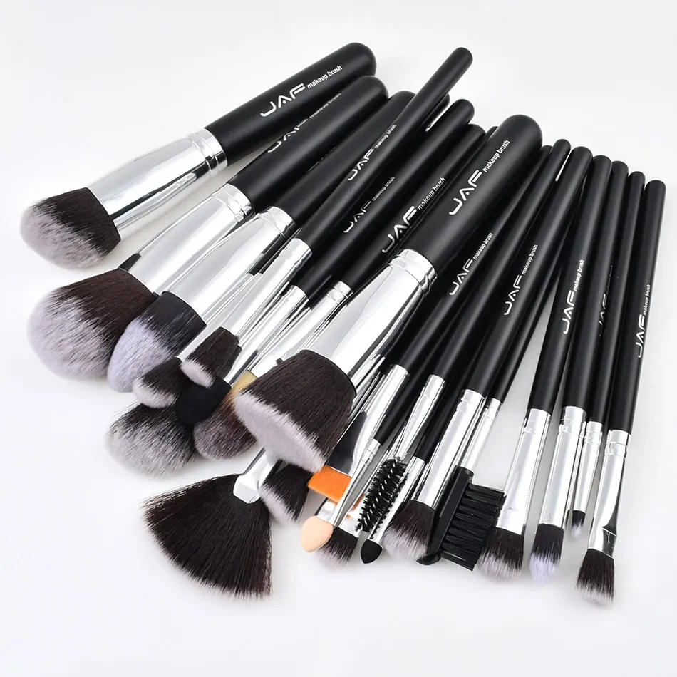 JAF 24pcs Professional Makeup Brushes Set High Quality Make Up Tool Full Function Studio Synthetic Cosmetic Kit |