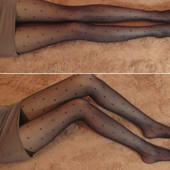 Женские чулки 2017 модные женские пикантные с красивым супертонким сердечком