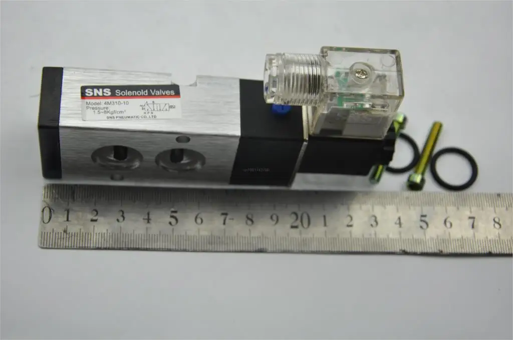 4M310-10 3/8 &quotPT DC24V электромагнитный пневматический клапан типа Mindman 2/5way |