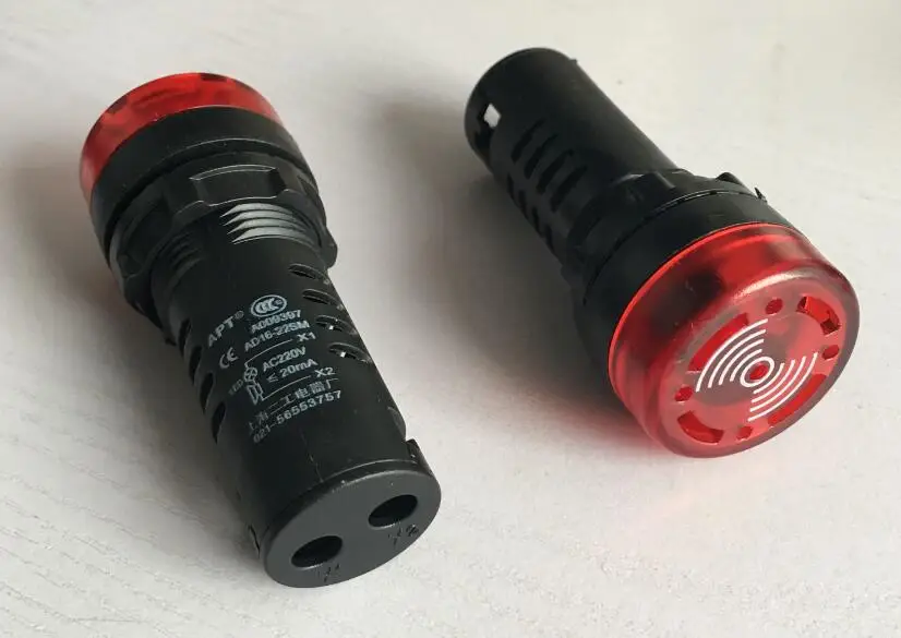 5 шт. прерывистый звуковой сигнал AD16 22SM звуковая и световая сигнализация 22 мм 24 В