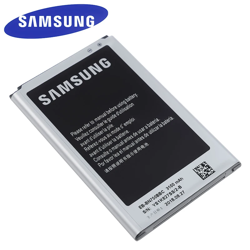 Оригинальный аккумулятор 3100 мАч для Samsung Galaxy Note 3 mini EB-BN750BBC Neo N7508V N7505 | Мобильные
