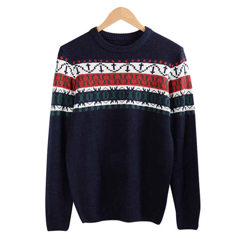 Spring &amp Autumn Men's Sweater Korean Style Casual Sweaters O-neck Slim Fashion Coat Size M~XXL | Мужская одежда