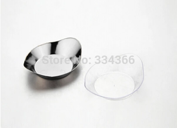 100pcs/Lot Disposable Plastic Mini Cake Tasting Dish Dessert Plate Small Fit Festival Wedding | Дом и сад