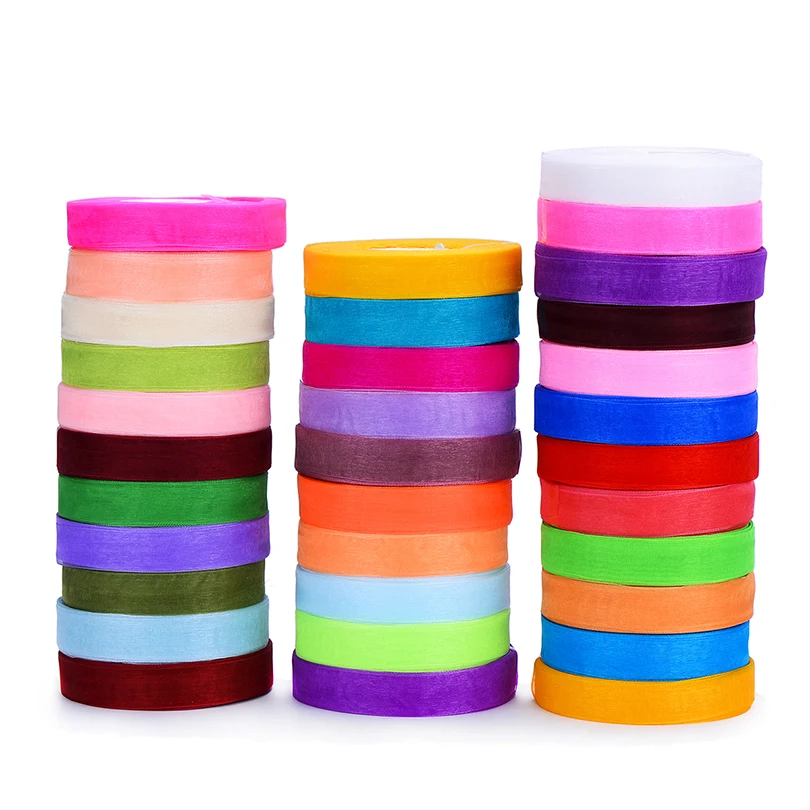 (50 yards/lot) 20mm Organza Ribbons Bow Wedding Decoration Lace Crafts Apparel Sewing Fabric DIY Gift | Дом и сад