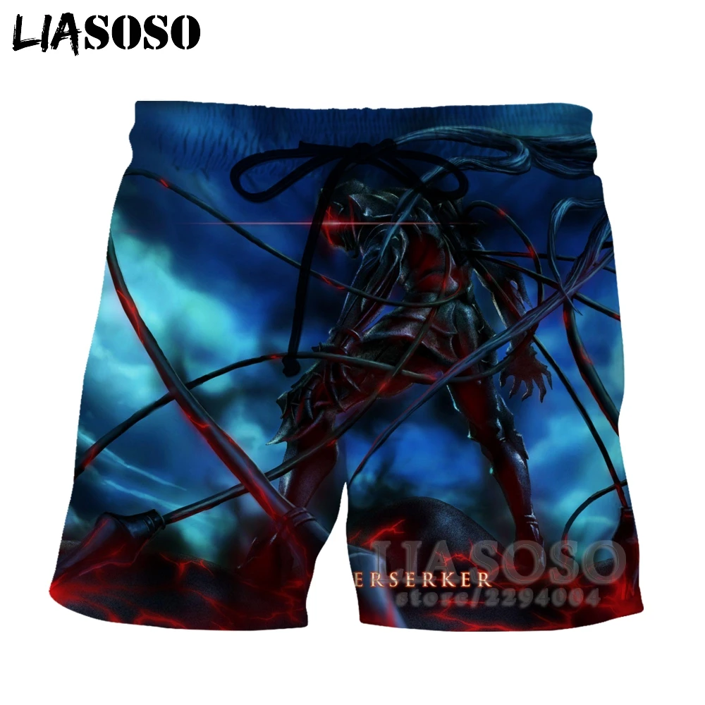 LIASOSO Vikings Berserk shorts The Monster Wolf of Norse Mythology short 3d printing cosplay Harajuku vi001 | Мужская одежда