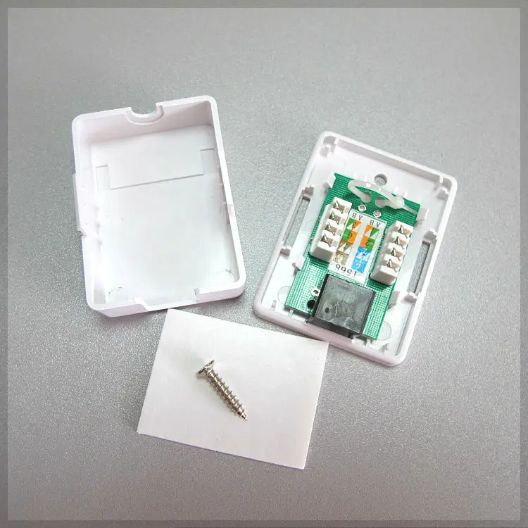 Адаптер Cat5e RJ45 настенный блок сопряжения Jack rj45 ethernet Кабель распределительная