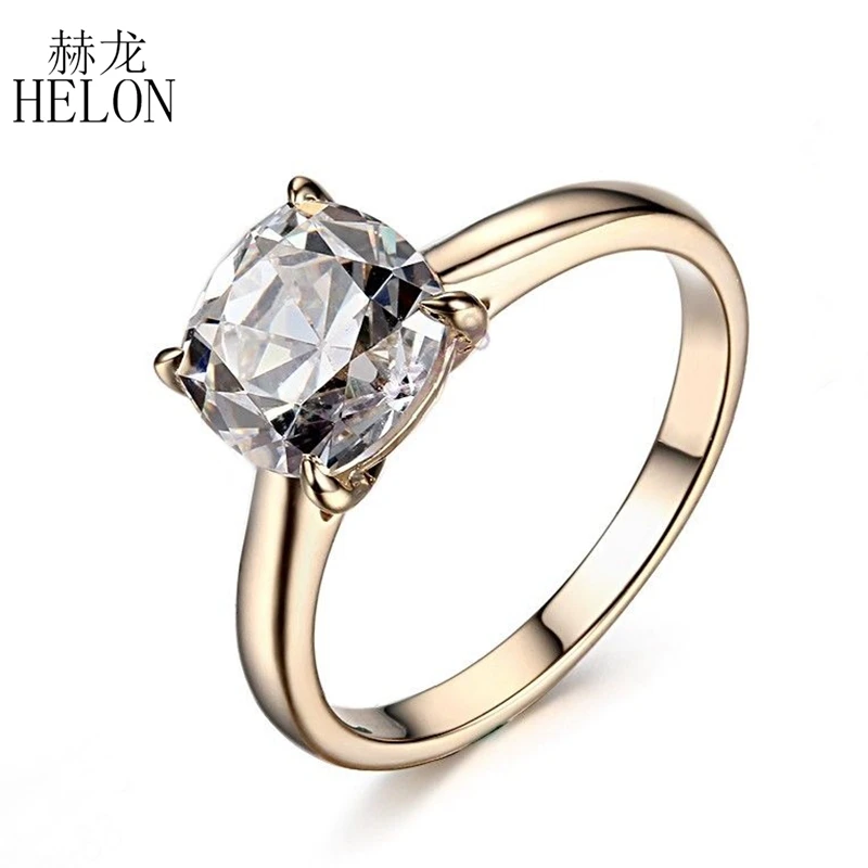 Женское Обручальное кольцо с натуральным белым топазом HELON Настоящее серебро 925