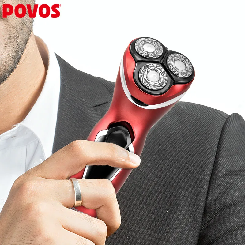 Горячая POVOS Прямая Продажа с фабрики Перезаряжаемые электробритва для острая