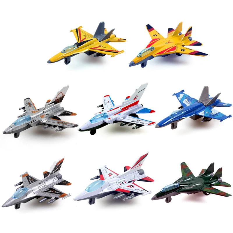

Diecast Alloy Plane Fighter Models Souvenir Pull Back Fighter Kids Children Toy Military Fans Collection Keepsake Exhibits