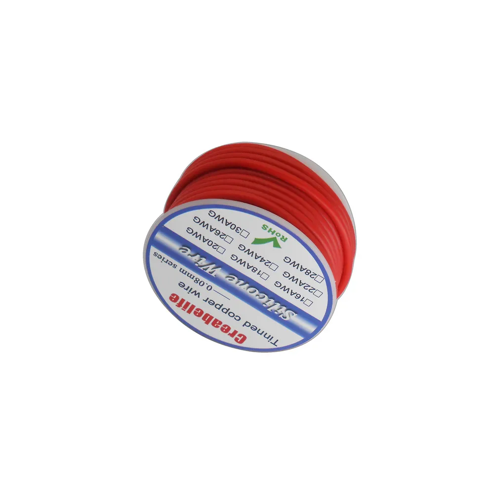 Черный + красный Цвета кремниевой проволокой 16AWG 22AWG 24AWG 26AWG 28AWG 30AWG Жаростойкий