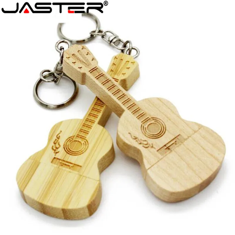 JASTER (более 10 шт. бесплатный логотип) деревянная гитара + коробка usb флеш накопитель