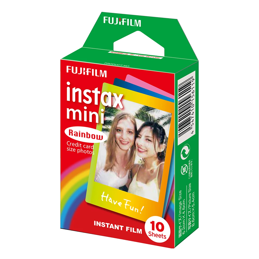 Белая пленка для Fuji Instax Мини-пленка Фотобумага моментальной печати Радуга Снимок Альбом для ЖК-дисплея с подсветкой Fujifilm Instax Mini 7 s/8/25/90/9 10-100 листов