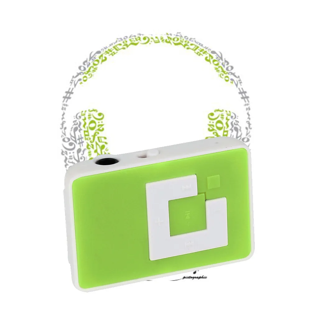 Mp3-плеер с клипса для головных телефонов USB Mini mp3 музыкальный плеер медиаплеер Поддержка 32 ГБ Micro TF карта и гарнитура c0605