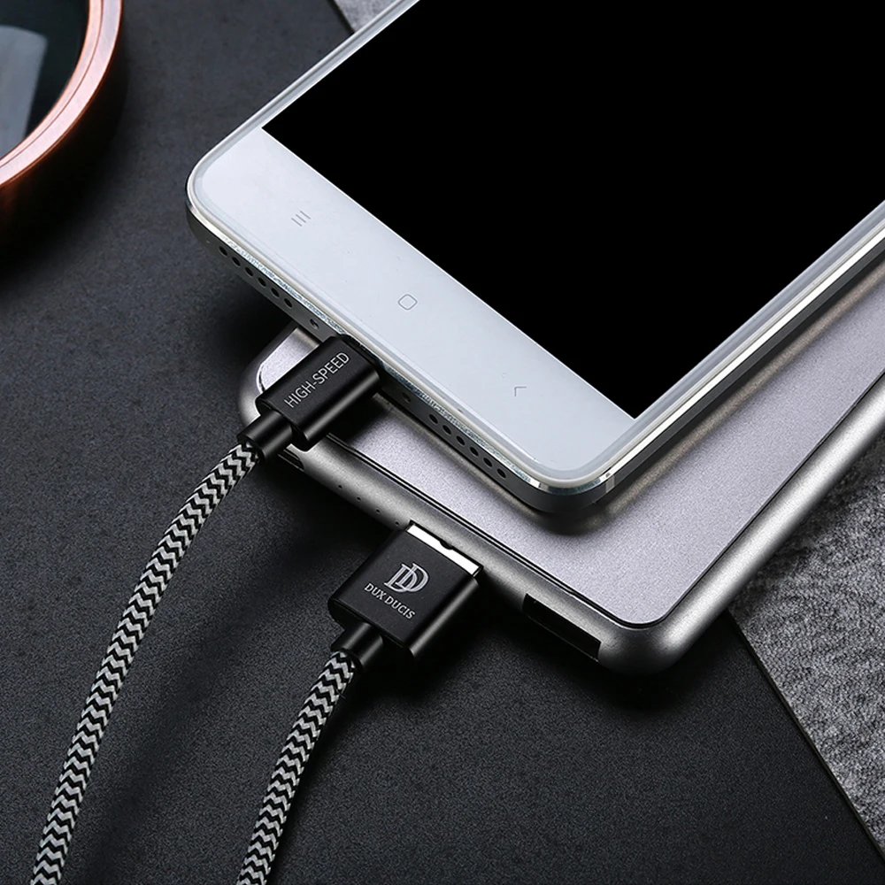 Кабель Micro USB DUX DUCIS Зарядное Устройство Данных для Xiaomi Huawei Android нейлон шнур