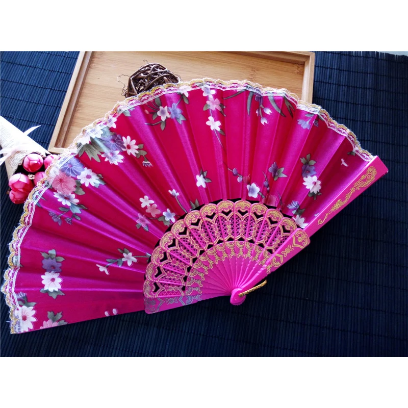 Бесплатная доставка 100 шт. 23 см пластиковый веер костяного цвета маленький