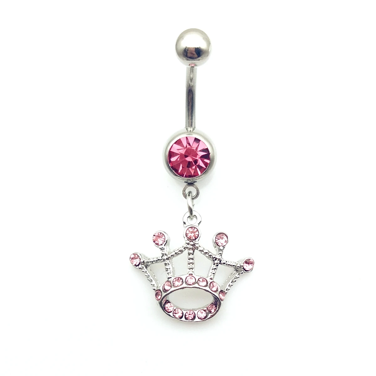 2019 Новые поступления светильник розовый тиара мотаться пупок пупка Кольца Мода