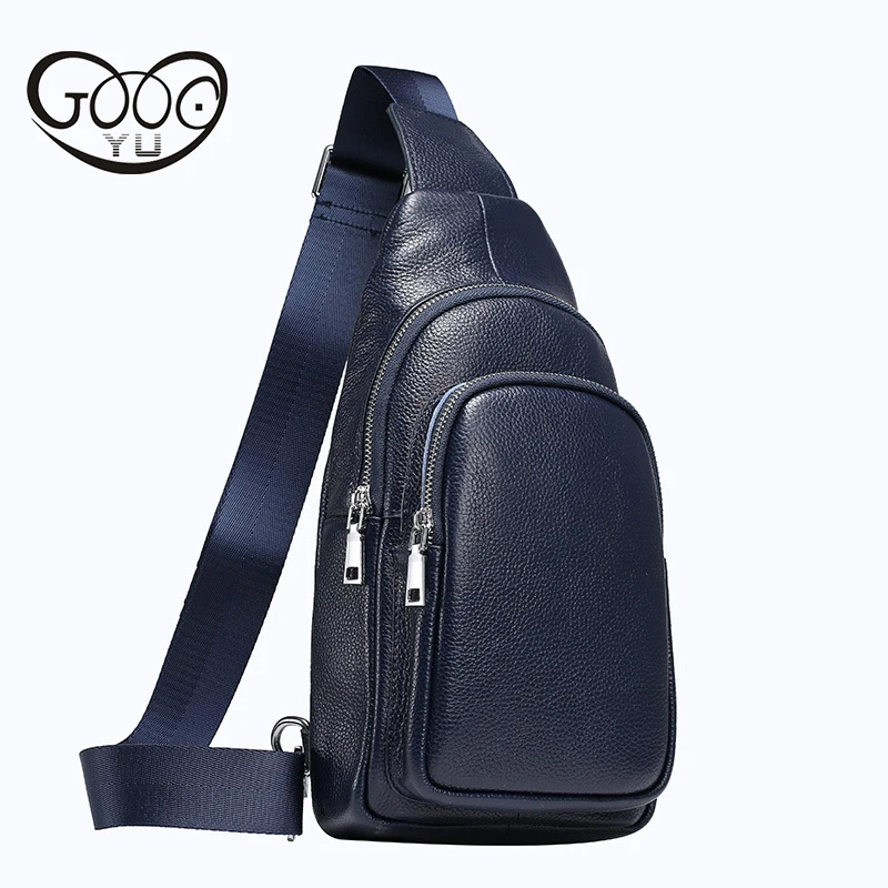 Мужская сумка из телячьей кожи в форме капли Прочная Повседневная для отдыха|leisure