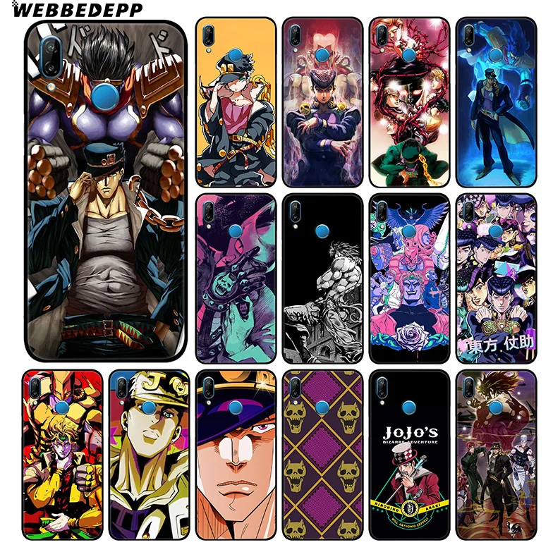 WEBBEDEPP JoJo's Bizarre Adventure Soft Case For Huawei P30 P20 Pro P10 P9 Lite 2017 P Smart 2019 & Nova 3 3i Y9 |