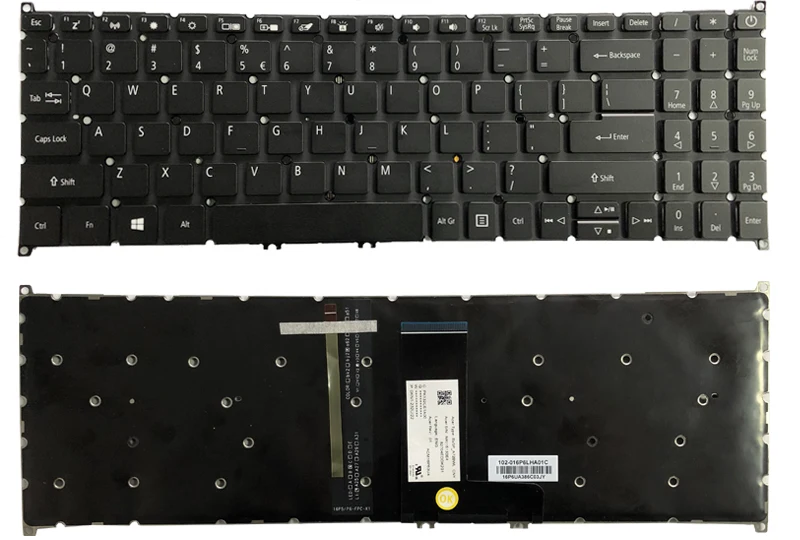 Новая клавиатура США для acer Swift 3 SF315-51 N17P4 Клавиатура для ноутбука без рамки черный
