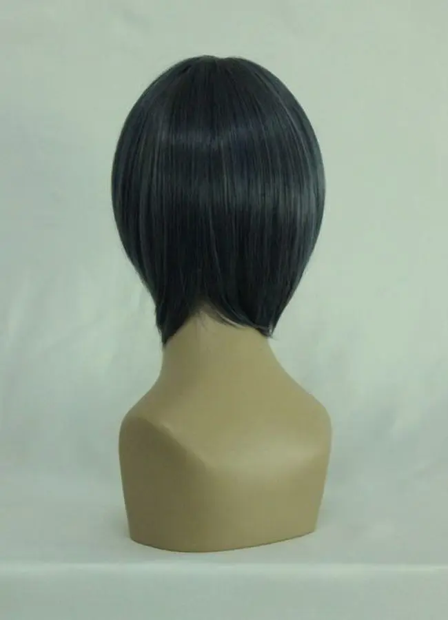 MCOSER 32 см Горячий Продавать Короткое Серый Парик Косплей Манга Black Butler Ciel Phantomhive