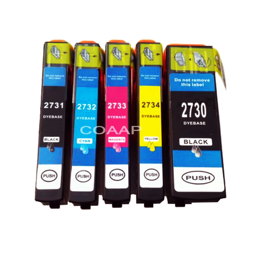 5 совместимых чернильных картриджей 27XL T2735 для принтера EPSON XP 800 820 600 610 620|ink