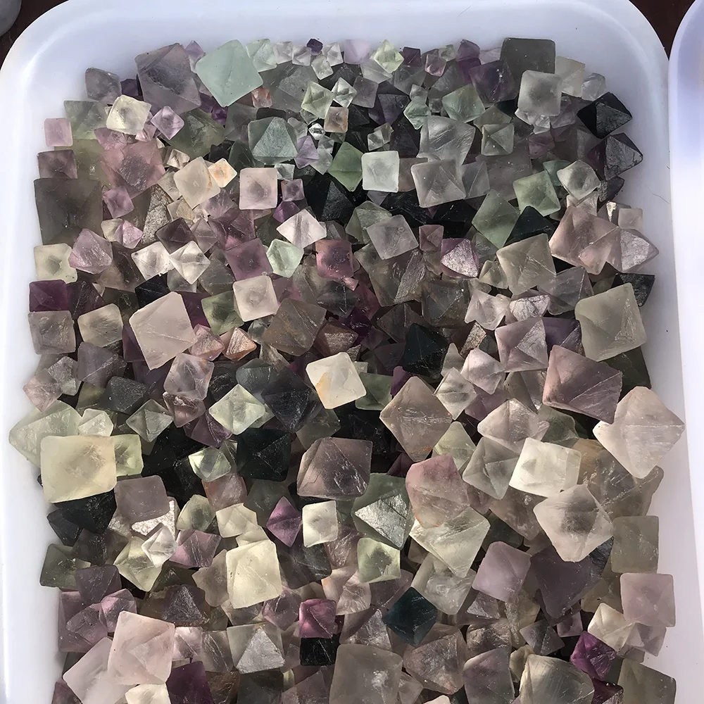1 кг натуральная флюоритовая Хрустальная Octahedron неполированные рейки камни