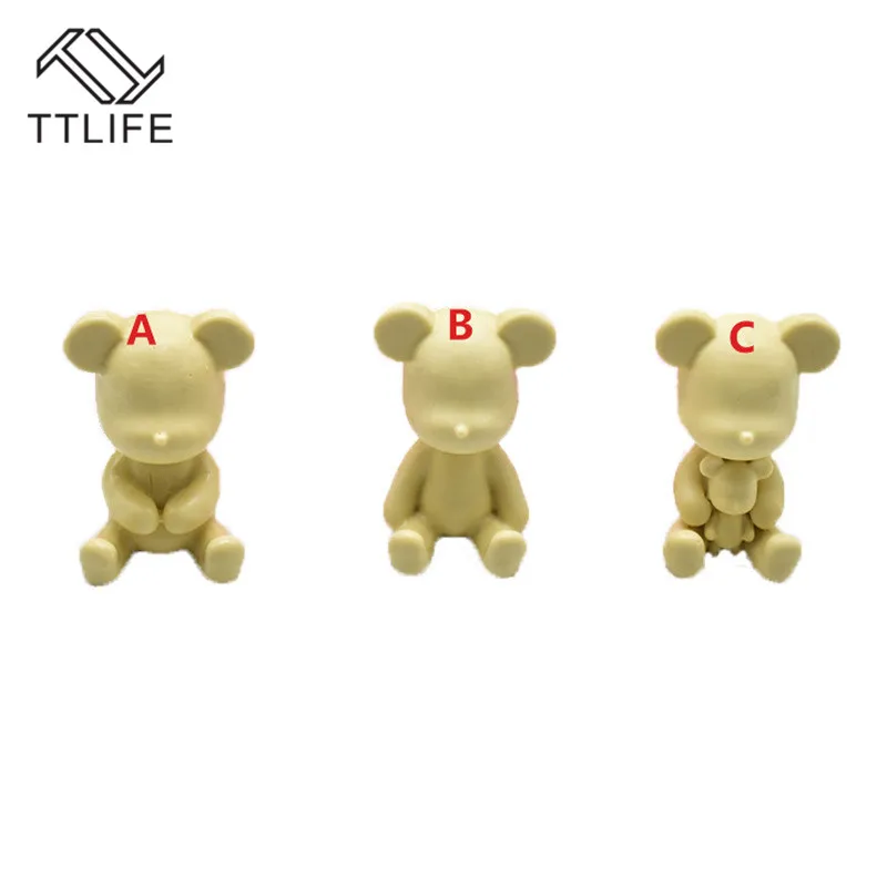 TTLIFE насильственного силиконовая форма Медведь Fondant (сахарная) Торт Инструменты