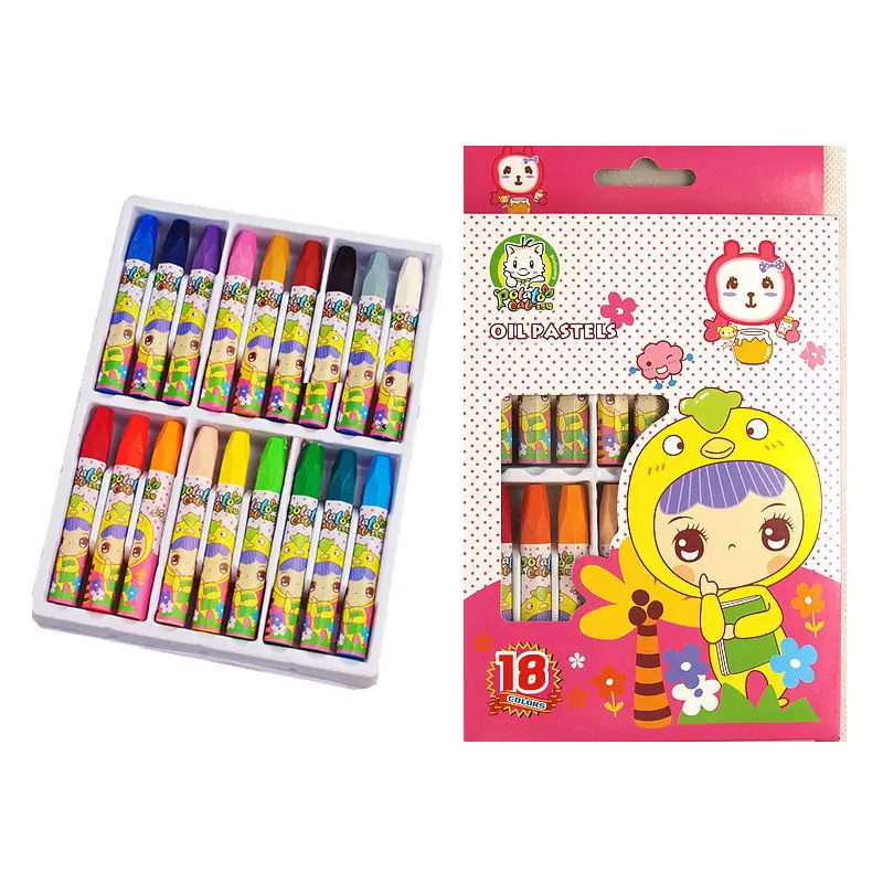 18 разных цветов комплект для детей карандашный рисунок принадлежности рисования