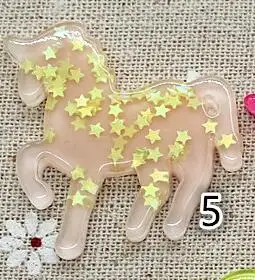 5 baby pink 10pcs 10 шт. смола Многоцветный каваи Единорог со звездой кабошон искусство поставка Украшение Шарм волос Лук центр скрапбук - Цвет: 5 baby pink 10pcs