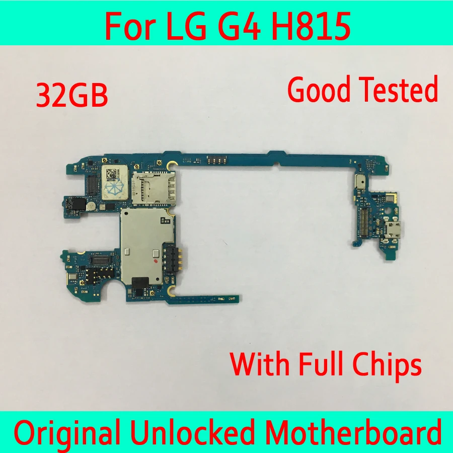 Для LG G4 H815 материнская плата с полными чипами, хорошо протестированная система Android OS для LG G4 H815 оригинальная разблокированная материнская плата 32 Гб