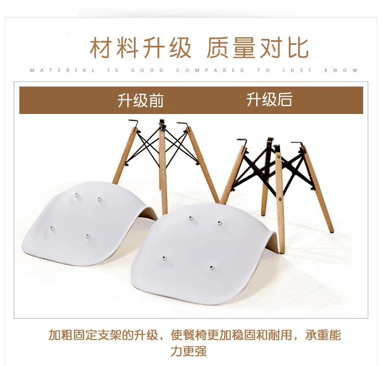 Louis Fashion Dining Chairs Moder Simple Lazy Students Desk Stools Home Economical Durable Woody European Comfortable