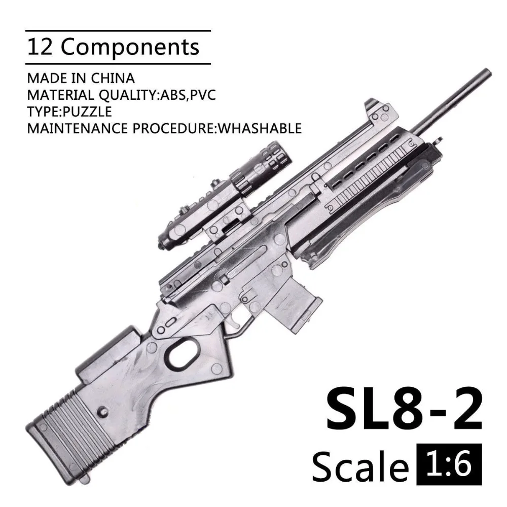 

1:6 1/6 Scale 12 inch Action Figures Rifle SL8-2 Sporting Rifle Mini Model Gun Toy Use For 1/100 MG Bandai Gundam Model Kids Toy