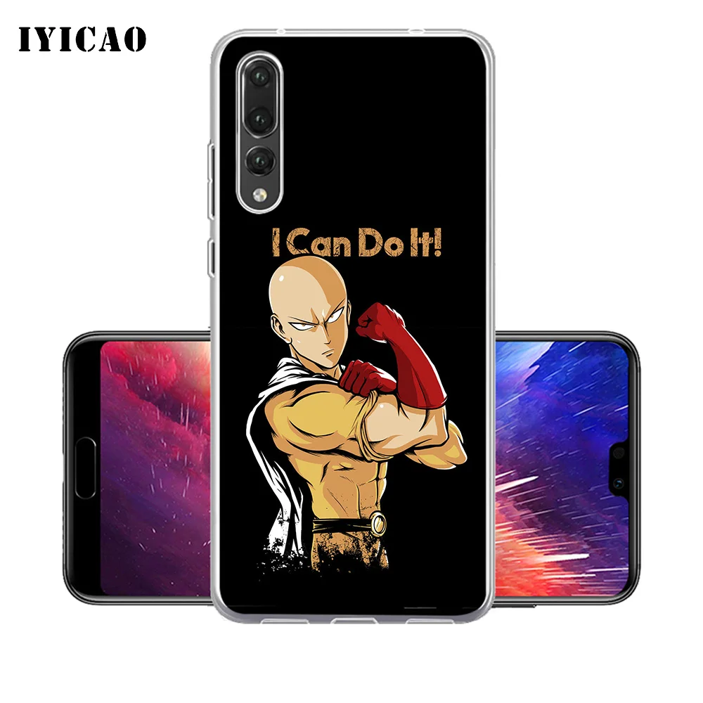 IYICAO One Punch Man мультфильм мягкий силиконовый чехол для телефона Huawei P30 P20 Pro P10 P9 P8 Lite P