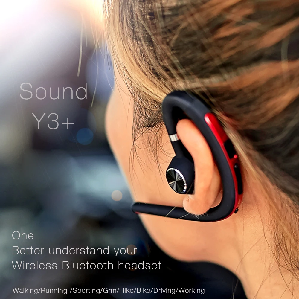 наушники bluetooth блютуз Гарнитура с крюком за ухо черный наушник беспроводной Bluetooth